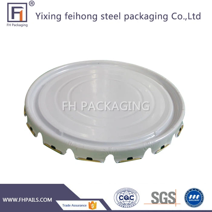 Maling spand låg med krøllet kant